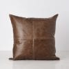 200522 Bates Design Product Shots0761 brown leath pillow