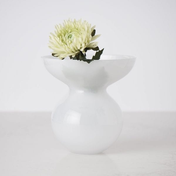 200522 Bates Design Product Shots0827 wavy white glass vase dressed